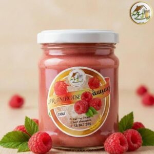 Bsissa framboise artisanale Bayt El Mounah pot 330g aux fruits rouges