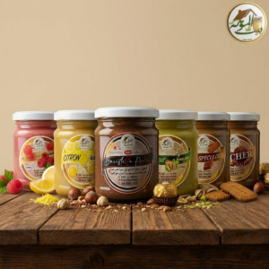 Coffret gourmand de bsissa pistache, framboise, citron, lotus, baristlla rocher et rocher aux saveurs artisanales tunisiennes