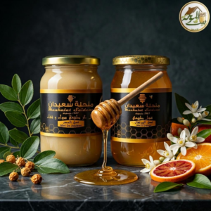 Offre duo Miel d’Orange et Miel de Jujubier Manhalat Saïdene pots artisanaux fleurs d'oranger
